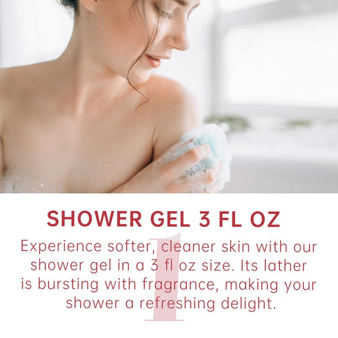 Bath and Body Gift Set for Women & Girls, 3PCS Japanese Cherry Blossom Spa Set - Shower Gel, Body Lotion, Body Mist