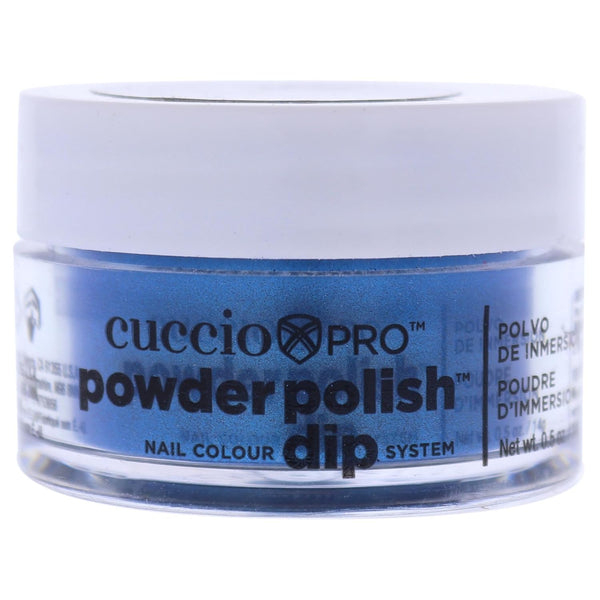 Pro Powder Polish Nail Colour Dip System - Deep Blue with Blue Mica by Cuccio Colour, 0.5 oz