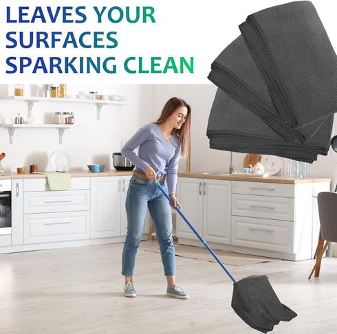 3 Pcs Extra Large Microfiber Cleaning Cloth, 30" x 20", Washable Reusable Towel, Streak Free, Lint Free for Home