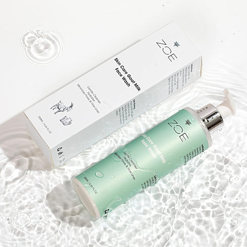ZOE Skincare Natural GOAT MILK Face Wash - Sensitive and Dry Skin Cleanser with Vitamin E & Aloe Vera, Cruelty-Free