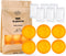 12 Pack Baking Soda Deodorizers, 6 Deodorizer Balls + 6 Refills, Odor Eliminator for Home, Up to 240 Days