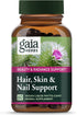 Gaia Herbs Hair, Skin & Nail Support, 60 Vegan Liquid Phyto-Capsules for Healthy Skin, Hair & Nail Growth