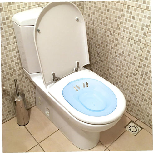 Pregnant Women Sitz Bath Basin Blue Ergonomic Comfortable Soaking Tub for Postpartum Care Treatment and Intimate