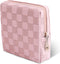 Teircno Period Bag for Women Girls | PU Leather Sanitary Napkin Storage Bag
