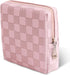 Teircno Period Bag for Women Girls | PU Leather Sanitary Napkin Storage Bag