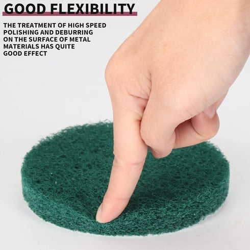 3 Inch Drill Brush Power Scouring Pads, Heavy Duty Household Cleaning Kit with 5 Red & 5 Stiff Green Pads