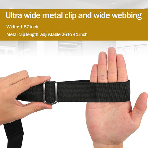 Hjsixtxh 2-Pack 26-41 Inches, Dressing Aid Clips for Pants Adjustable Metal Clip & Nylon Strap Independence Tool