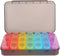 Weekly Large Capacity Pill Organizer Medicine Storage Case with Multi-Grid Sealed Design,