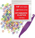 Orthodontic Rubber Bands for Braces, Premium Quality Elastic, Light Force, 100 Pack, 2.5 oz, 1/8 Inch, Neon