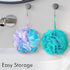 2Pcs Shower Loofahs Bath Sponges, 60g Large Soft Nylon Mesh Puff Balls, Exfoliating Body Scrubber Set for Men & Women