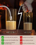RONXS Electric Lighter, Rechargeable Arc USB Candle Lighter with LED Battery Display, Flexible Neck Windproof Flameless