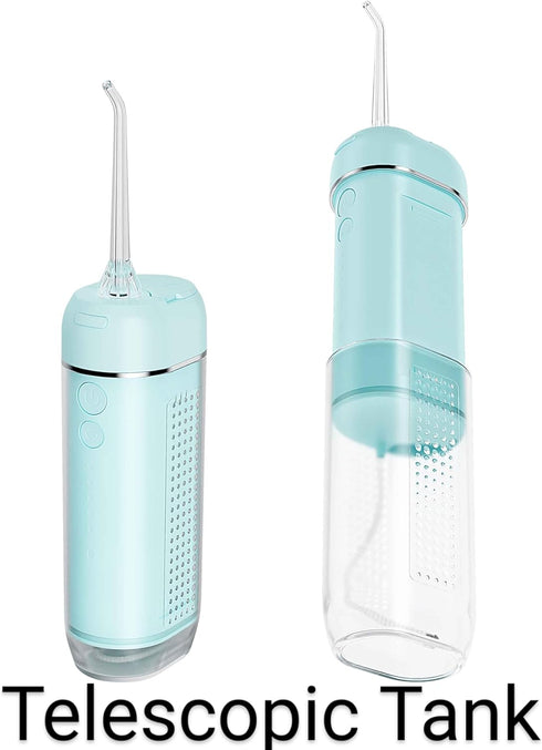 Powerful Portable Cordless Water Dental Flosser: Rechargeable Mini Oral Irrigator with 2000 mAh Li-ion, 5 Modes, IPX7