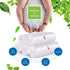 Teivio 5 Gallon 220 Counts Clear Strong Trash Bags, Garbage Bags, Bin Liners for Bathroom Home Office Kitchen