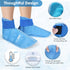ComfiTECH Foot Ice Pack Wrap for Swollen Feet, Ice Boot for Foot Recovery, 2 Packs M Blue