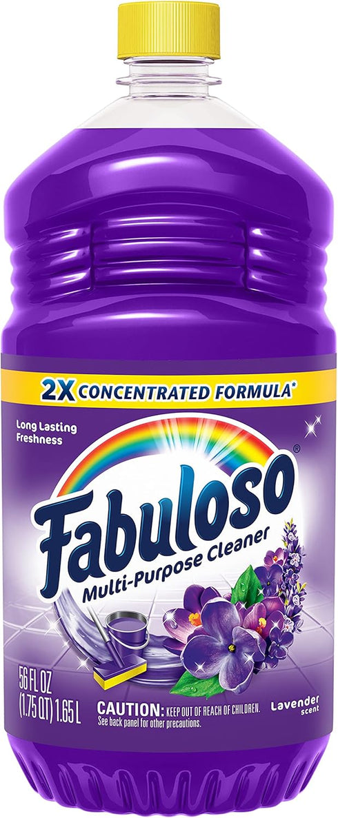 Fabuloso Multi-Purpose Cleaner, 2X Concentrated Lavender Scent, 56 oz