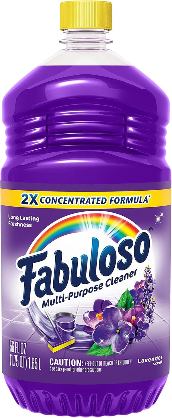 Fabuloso Multi-Purpose Cleaner, 2X Concentrated Lavender Scent, 56 oz