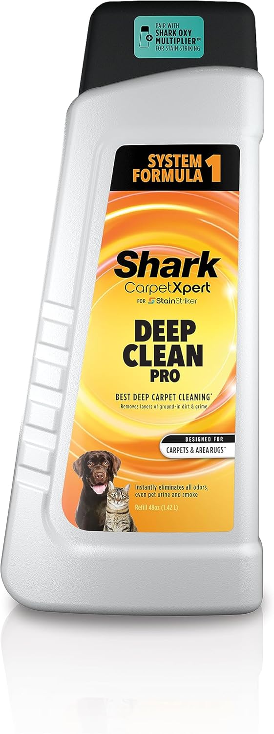 Shark EXCM48 CarpetXpert Deep Clean Pro Formula: For Shark Portable Carpet Cleaners, 48oz