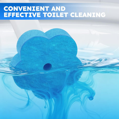 TUUAQ 2 Pack- 10PCS (2 Pack, Disposable Toilet Brush Toilet Bowl Cleaner, Toilet Bowl Brush, Each Toilet Wand