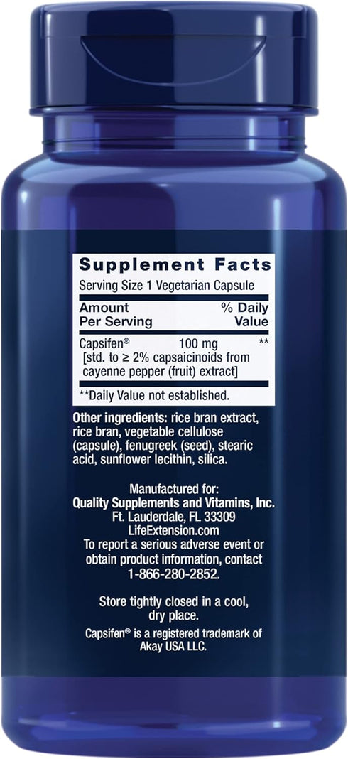Life Extension Thermo Weight Control – Encourages Fat Burning, Healthy Weight Loss & Thermogenesis – Patented Capsaicin Extract – Weight Management – Gluten-free – 60 Vegetarian Capsules