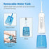 Cordless Water Dental Flosser, Portable Rechargeable Teeth Pick, 3 Modes, 4 Jet Tips, 300 ML IPX7 Waterproof