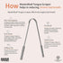 MasterMedi 100% Stainless Steel Tongue Scraper for Adults, Easy to Use Tongue Cleaner for Oral Hygiene (SS Pack of 3)
