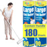 AZEN Large Lint Rollers for Pet Hair, Extra Sticky 9.45 in Rollers for Floor Carpet, 180 Sheets with Handle