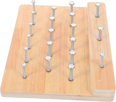 SUPVOX Finger Dexterity Rehabilitation Board Wooden Pegboard for Fine Motor Skills Hand