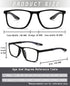Hubeye TR90 Sports Reading Glasses - 3 Pairs for Men and Women, Ultralight Flexible Anti-Blue Light Readers +3.0
