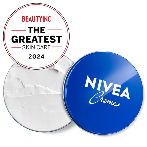 NIVEA Creme Body, Face and Hand Moisturizing Cream, Rich Body Moisturizer with Provitamin B5, 13.5 Oz Tin