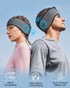 LC-dolida Sleep Headphones Wireless Bluetooth Headband Headphones for Sleeping Music Sleep Mask with Thin HD Stereo Speakers Perfect for Side Sleepers, Sport,Travel Gifts for Men Women