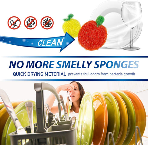 Say & Sincere Non-Scratch Scrubber Dish Sponge, Multi-Use (5 Pack)