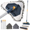 YURIGO Kozeedom 7-in-1 Wall Cleaner, Triangle Mop Set with 7 Replaceable Heads and Adjustable