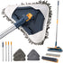 YURIGO Kozeedom 7-in-1 Wall Cleaner, Triangle Mop Set with 7 Replaceable Heads and Adjustable