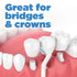 GUM Proxabrush Go-Betweens Refills - Tight, Reusable Interdental Brushes for Tight Teeth, 8 Count