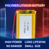 3.7V 1300mAh 703450 Lithium Polymer Ion Rechargeable Li-ion Battery with 2P PH 2.0mm Pitch Connector