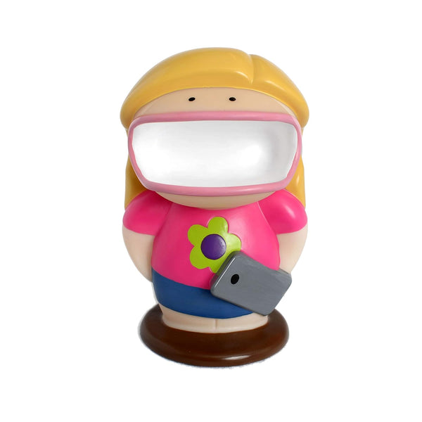 Retainer Buddy Girl Power - Sanitary Storage for Retainers, Clear Aligners, and Mouth Guards, Stylish Case