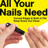 Nail Clippers Set - 2 Pack Stainless Steel Professional Fingernail & Toenail Clippers for Thick Nails (Black)