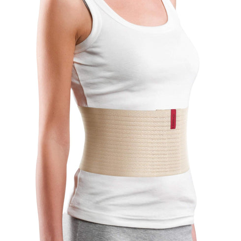 ORTONYX 6.25" Abdominal Binder for Men and Women, Postpartum Post-operative Support Belt, 524006 Beige 3XL