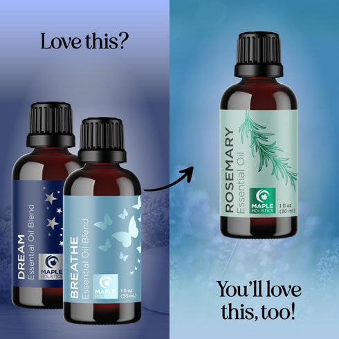 Aromatherapy Essential Oil Blends for Diffusers, Dream & Breathe Essential Oil Set, 1 Fl Oz Each