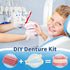 YILUYUNI (1 Count (Pack 1) DIY Denture Temporary Veneers Kit for Women and Men, Upper and Lower Tooth Replacement Kit
