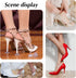 High Heel Protectors, 8 Pairs Heel Stoppers & Repair Caps, 4 Sizes Shoe Heel Cover for Women, Perfect for Weddings,