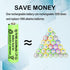 Lombaour 1.2v 300mAh Light(10 Packs) NIMH AAA Long Life Low Self Discharge Batteries,Triple A Rechargeable Pre-Charged