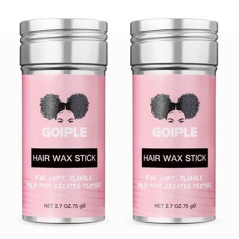 Wax Stick for Hair, Long-Lasting Hair Pomade Stick, Smoothing & Slick Stick for Wigs, Styling Waxes for Fly Away & Edge