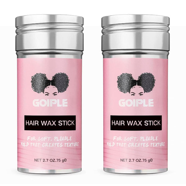 Wax Stick for Hair, Long-Lasting Hair Pomade Stick, Smoothing & Slick Stick for Wigs, Styling Waxes for Fly Away & Edge