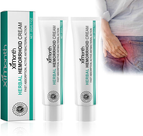 KANBHE (2PCS) Hemorrhoid Cream, Herbal Hemorrhoid Cream, Natural Hemorrhoid Ointment, for Men and Women Hemroid Creams