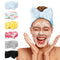 LADES Spa Headband - 6 Pack Makeup Headbands for Women, Bow Hair Band Soft Coral Fleece for Washing Face