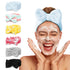 LADES Spa Headband - 6 Pack Makeup Headbands for Women, Bow Hair Band Soft Coral Fleece for Washing Face