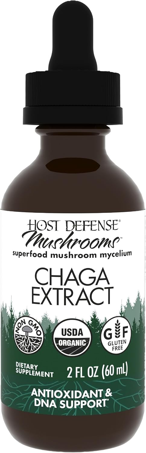 Host Defense Chaga Extract - Immune System Support Supplement - Chaga Mushroom