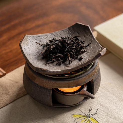 NeoNava Cedar Aromatherapy Burner & Ceramic Oil Warmer for Home & Office (Heat-Resistant Tile Baking Tray +