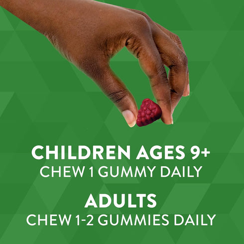 Nature's Way Zinc Gummies, 120 Gummies, Daily Immune Support, 100% Daily Value Zinc, Mixed Berry Flavor